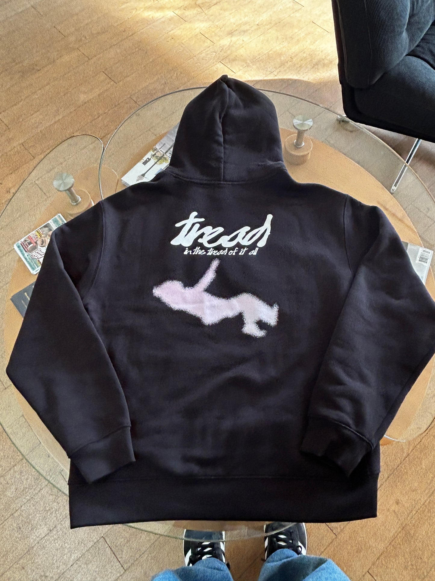 tread "falling" hoodie